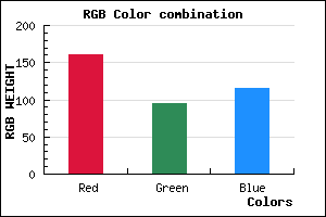 rgb background color #A15F73 mixer