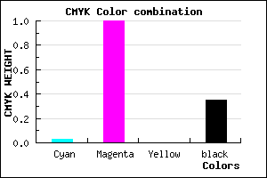 #A200A7 color CMYK mixer