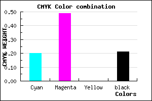 #A268CA color CMYK mixer