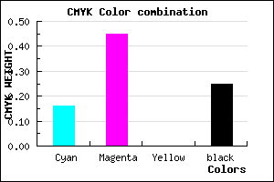 #A269C0 color CMYK mixer