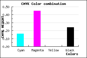 #A26AC2 color CMYK mixer