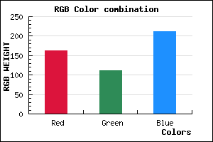 rgb background color #A26FD3 mixer