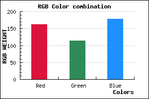 rgb background color #A272B2 mixer