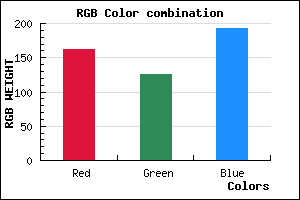rgb background color #A27EC0 mixer