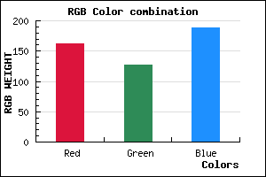 rgb background color #A27FBD mixer