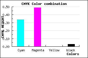 #A27FF7 color CMYK mixer