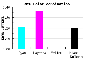 #A283CD color CMYK mixer