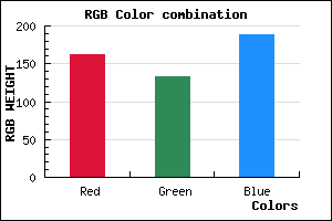 rgb background color #A285BD mixer