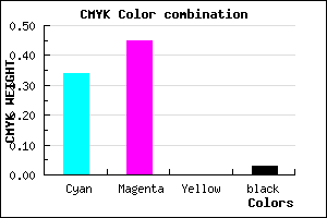 #A287F7 color CMYK mixer