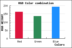 rgb background color #A288C0 mixer