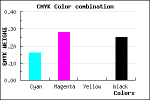 #A28AC0 color CMYK mixer