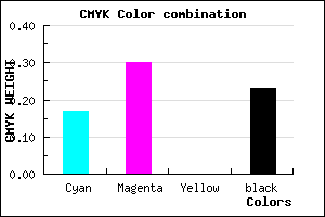 #A28AC4 color CMYK mixer
