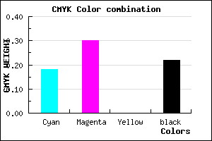 #A28AC6 color CMYK mixer