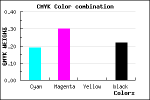 #A28BC7 color CMYK mixer