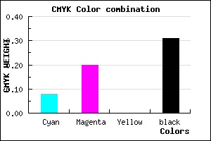 #A28CB0 color CMYK mixer