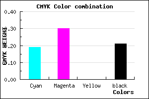 #A28DC9 color CMYK mixer