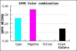 #A28DDC color CMYK mixer