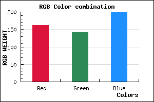 rgb background color #A28EC6 mixer