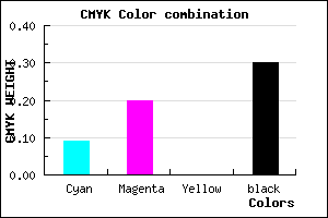 #A28FB3 color CMYK mixer