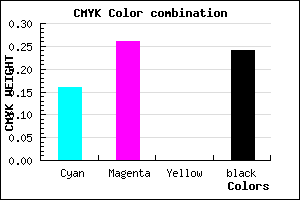 #A290C2 color CMYK mixer