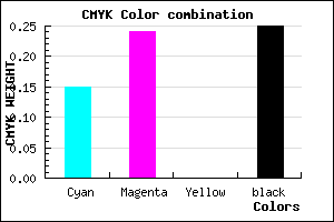 #A291BF color CMYK mixer