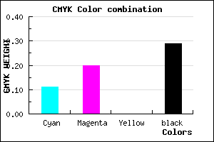 #A292B6 color CMYK mixer