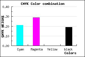 #A292CE color CMYK mixer