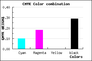 #A294B4 color CMYK mixer