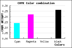 #A294BD color CMYK mixer