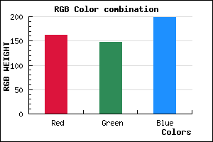 rgb background color #A294C6 mixer