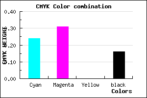 #A294D5 color CMYK mixer
