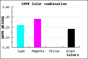 #A296D0 color CMYK mixer