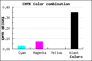 #A29BA7 color CMYK mixer