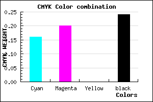 #A29BC1 color CMYK mixer