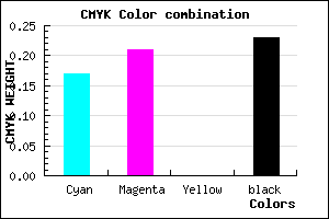 #A29BC4 color CMYK mixer