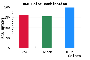 rgb background color #A29BC5 mixer