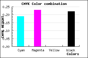 #A29BC8 color CMYK mixer