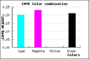 #A29BCA color CMYK mixer