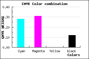 #A29BE0 color CMYK mixer