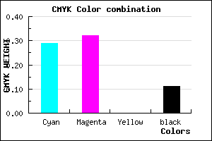 #A29BE3 color CMYK mixer