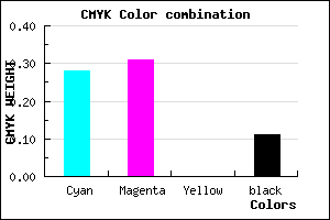 #A29CE2 color CMYK mixer