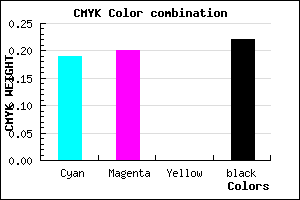 #A29FC7 color CMYK mixer