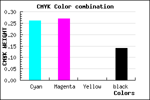 #A29FDB color CMYK mixer