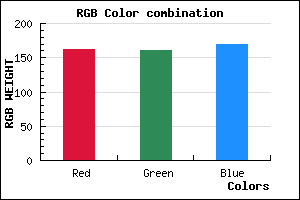 rgb background color #A2A0AA mixer