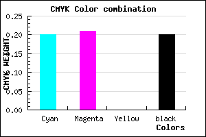 #A2A1CB color CMYK mixer