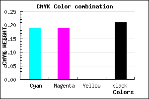 #A2A2C9 color CMYK mixer