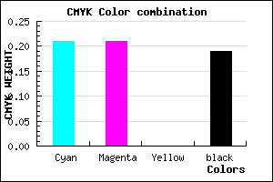 #A2A2CE color CMYK mixer