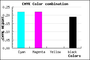 #A2A2CF color CMYK mixer