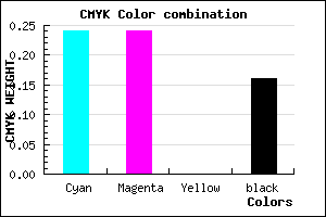 #A2A2D5 color CMYK mixer