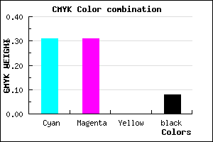 #A2A2EA color CMYK mixer